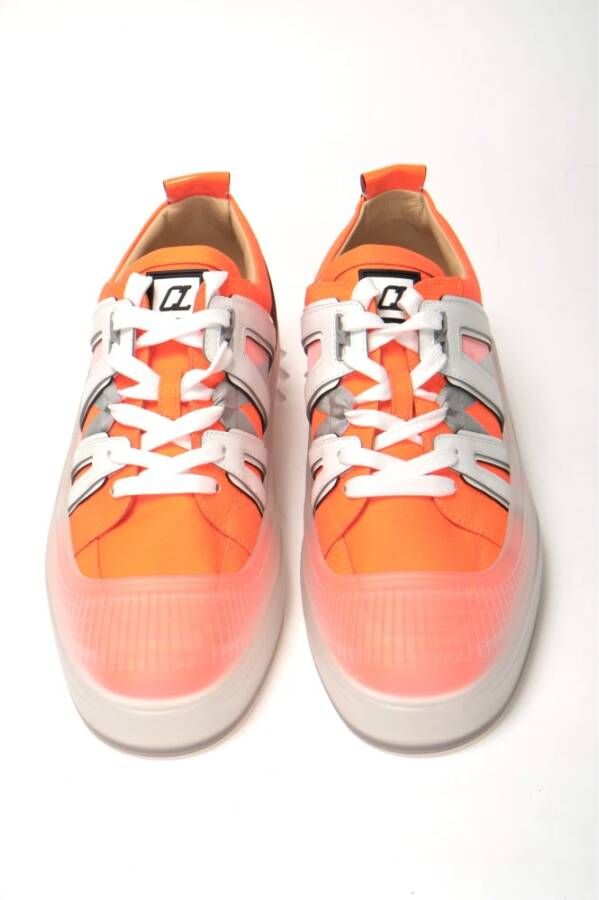Christian Louboutin Vida Viva Calf Sneakers Oranje Heren
