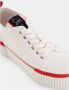 Christian Louboutin Witte Canvas High-Top Sneakers - Thumbnail 2