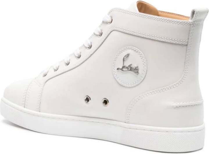 Christian Louboutin Witte Hoge Top Sneakers White Heren