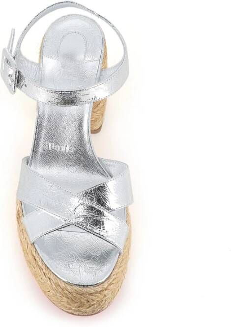 Christian Louboutin Zilveren Hoge Hak Sandalen voor Vrouwen
