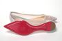 Christian Louboutin Zilveren Roze Platte Punt Kristallen Neus Schoen Grijs - Thumbnail 2