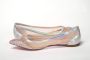 Christian Louboutin Zilveren Roze Platte Punt Kristallen Neus Schoen Grijs - Thumbnail 4