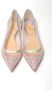 Christian Louboutin Zilveren Roze Platte Punt Kristallen Neus Schoen Grijs - Thumbnail 6