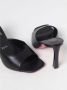 Christian Louboutin Zwarte Leren Hoge Hak Sandalen - Thumbnail 2