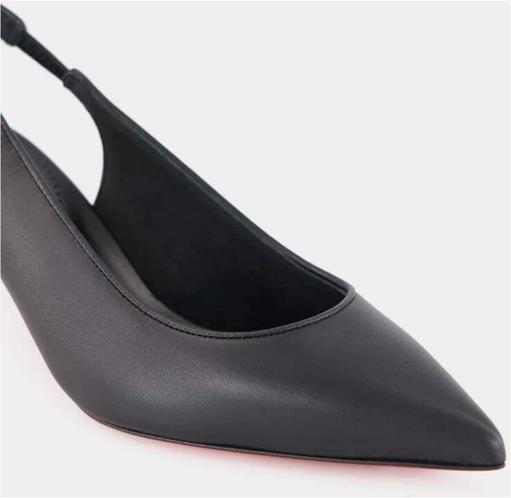 Christian Louboutin Zwarte Leren Slingback Pumps