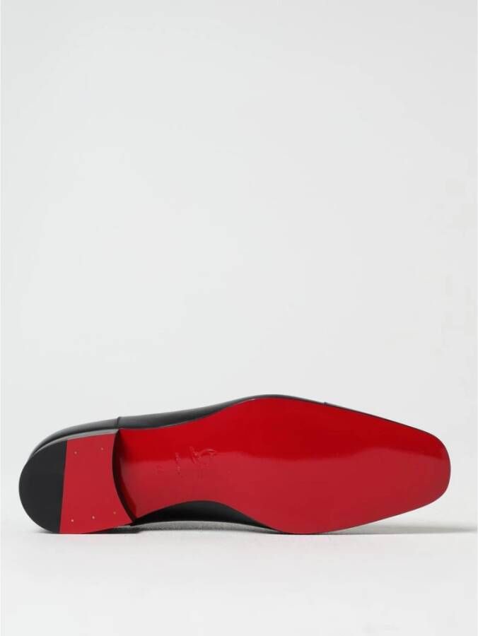Christian Louboutin Zwarte Oxford Leren Brogue Schoenen