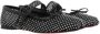 Christian Louboutin Zwarte Stoffen Platte Schoenen Gemaakt in Italië Black Dames - Thumbnail 2