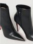 Christian Louboutin Zwarte puntige enkellaarzen - Thumbnail 2