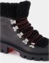 Christian Louboutin Zwarte Shearling Outdoor Laarzen - Thumbnail 2