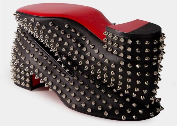 Christian Louboutin Zwarte Spikeasy Nappa Loafers