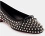 Christian Louboutin Zwarte Spikes Leren Ballerina's - Thumbnail 2