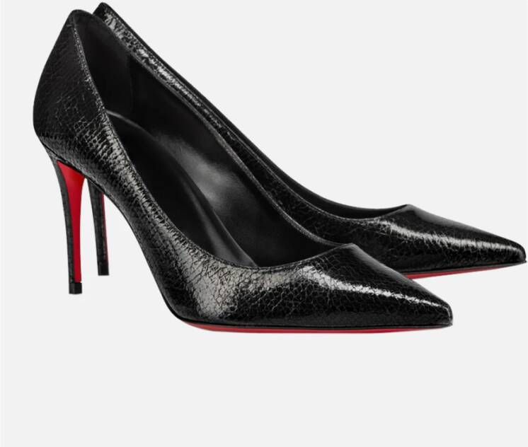 Christian Louboutin Black Star Leather Heel 85mm Black Dames