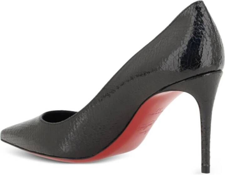 Christian Louboutin Black Star Leather Heel 85mm Black Dames