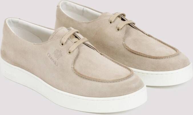 Church's Beige Kalfsleren Veterschoenen Beige Heren