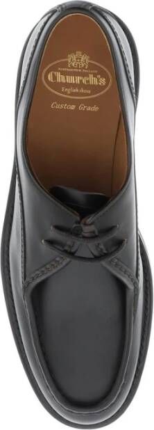 Church's Bruin Leren Oxford Schoenen Black Heren