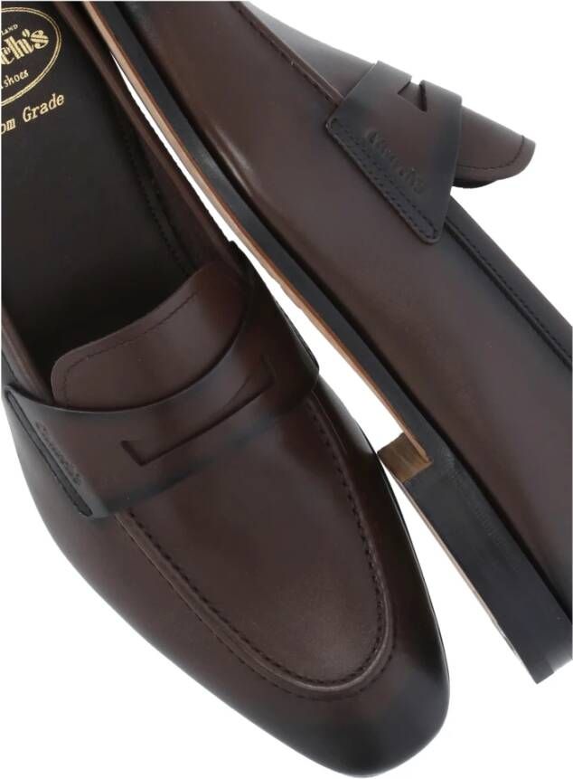 Church's Bruine leren loafers met ronde neus