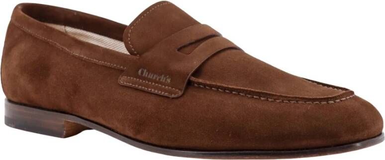 Church's Bruine Suède Penny Loafer Brown Heren