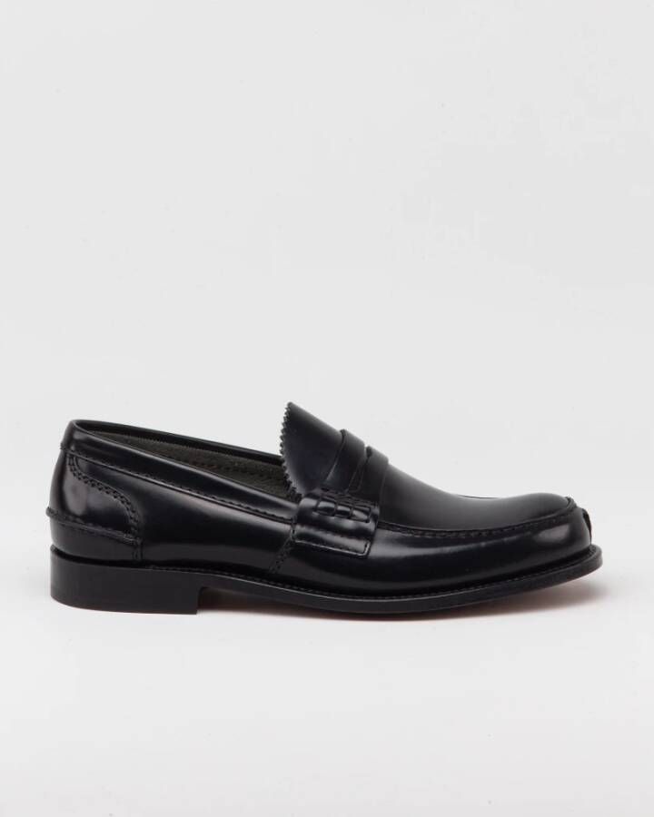 Church's Elegante Penny Moccasin met ambachtelijke details Black Heren