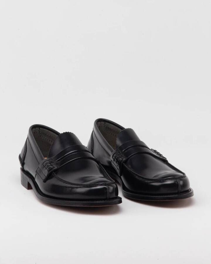 Church's Elegante Penny Moccasin met ambachtelijke details Black Heren