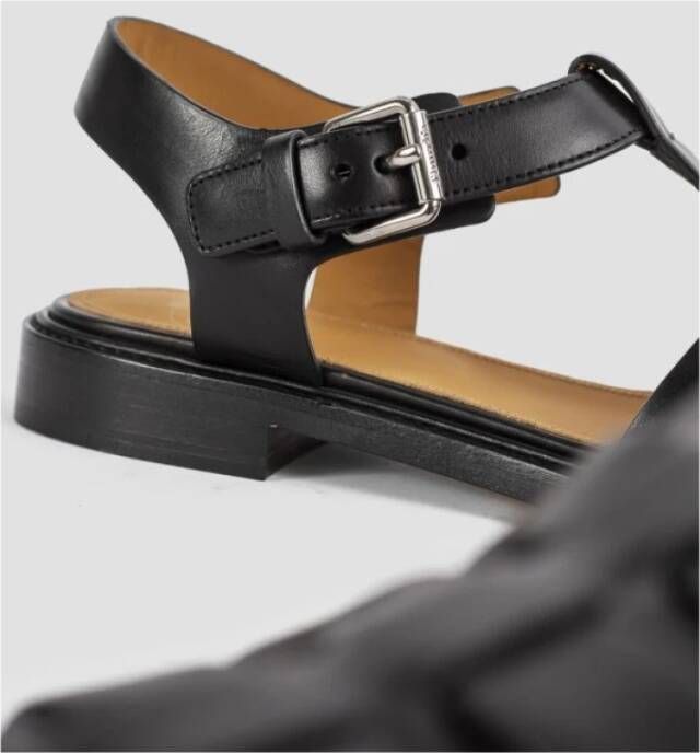 Church's Flat Sandals Black Dames