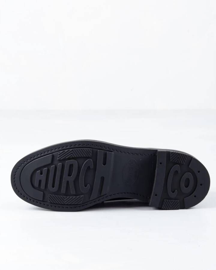 Church's Handgemaakte Leren Derby Schoenen Black Heren