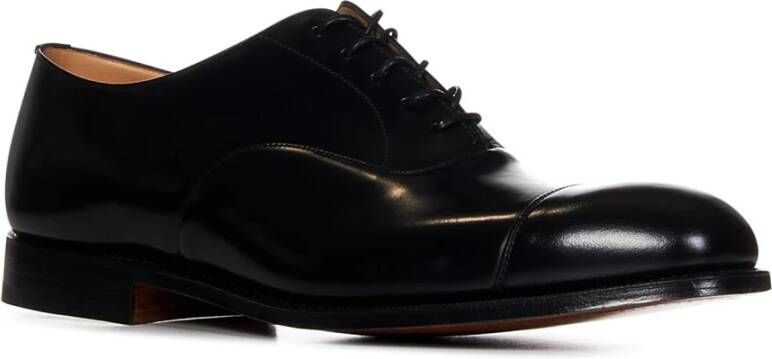 Church's Klassieke Zwarte Leren Veterschoenen Black Heren