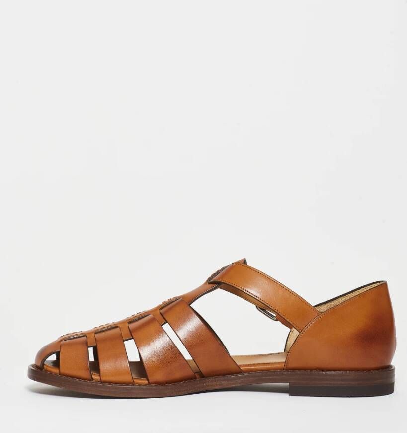 Church's Leren sandaal in walnootkleur