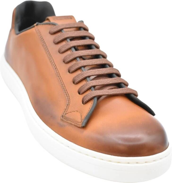 Church's Walnut Boland Lage Veterschoenen van Leer Oranje Heren