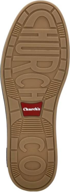 Church's Zwarte Leren Herensneakers Zwart Heren
