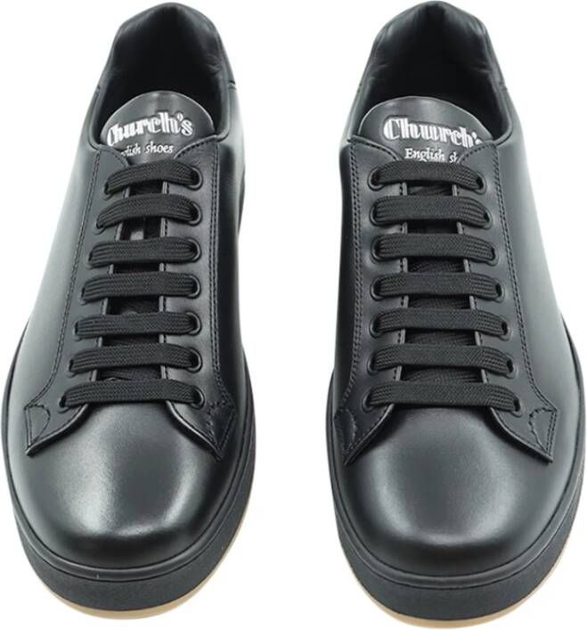 Church's Luxe Kalfsleren Sneakers Zwart Heren