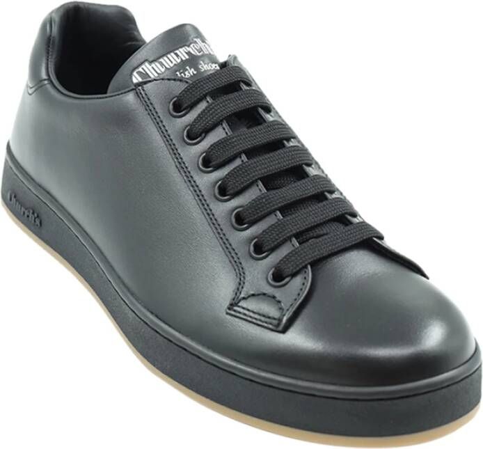 Church's Luxe Kalfsleren Sneakers Zwart Heren