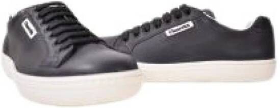 Church's Blauwe Leren Sneakers Zwart Heren