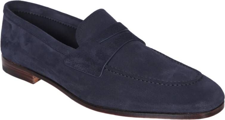 Church's Suède Leren Loafer Amandel Teen Instapper Blue Heren