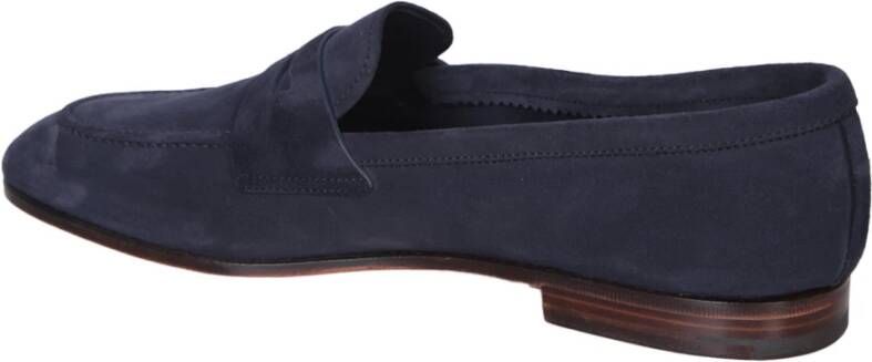 Church's Suède Leren Loafer Amandel Teen Instapper Blue Heren