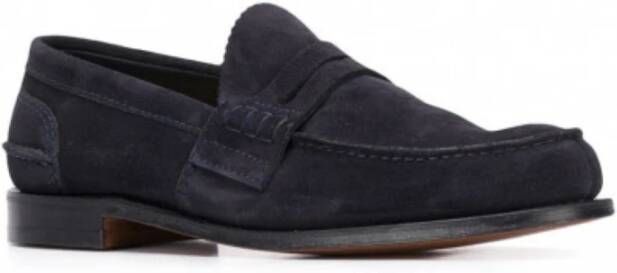 Church's Suede Loafers Blue Heren