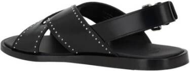 Church's Verstelbare leren sandalen met kruisbanden Black Dames