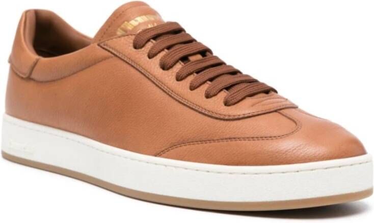 Church's Witte Leren Sneaker Brown Heren