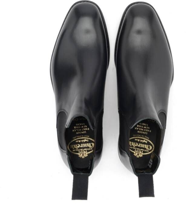 Church's Zwarte Leren Chelsea Boots