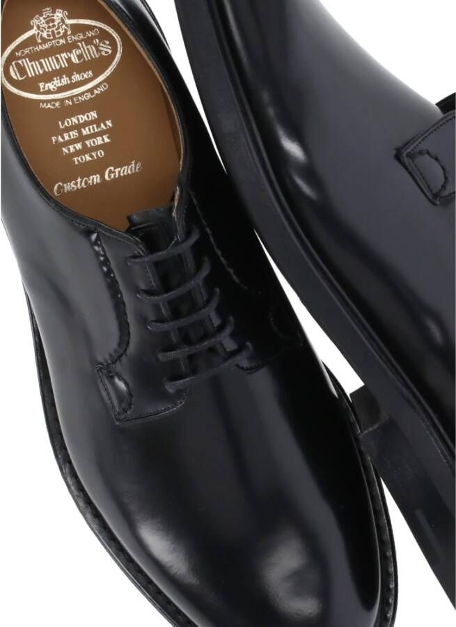 Church's Zwarte Leren Veterschoenen