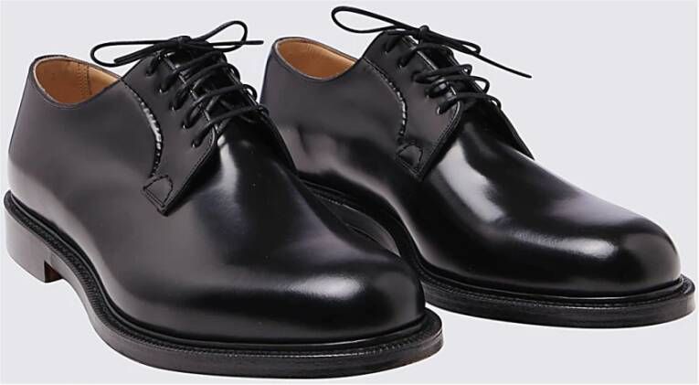 Church's Zwarte Leren Veterschoenen