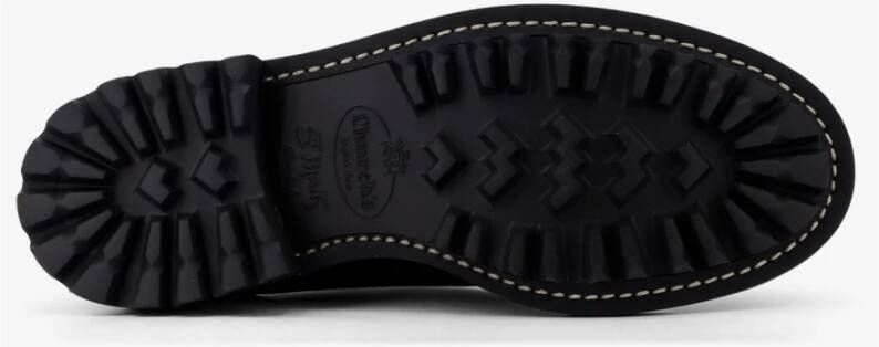 Church's Zwarte platte schoenen met rubberen zool