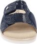 Cinzia Soft Dames Pantoffels van Kunstleer en Stof Blue Dames - Thumbnail 3