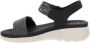 Cinzia Soft Dames Sandalen van Kunstleer en Stof Black Dames - Thumbnail 5