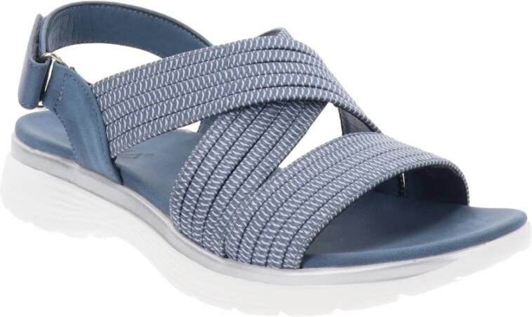 Cinzia Soft Dames Sandalen van Kunstleer en Stof Blue Dames