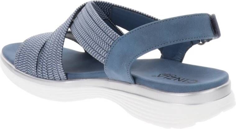 Cinzia Soft Dames Sandalen van Kunstleer en Stof Blue Dames