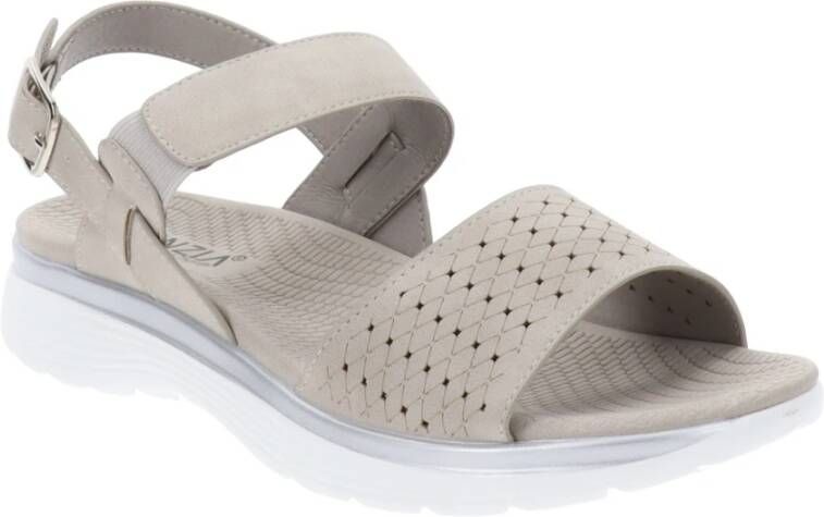 Cinzia Soft Dames Sandalen van Kunstleer Gesp Sluiting Gray Dames