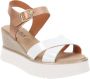 Cinzia Soft Dames Sandalen van Kunstleer met Gesp Sluiting White Dames - Thumbnail 2