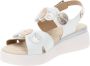 Cinzia Soft Dames Sandalen van Kunstleer met Gesp Sluiting White Dames - Thumbnail 4