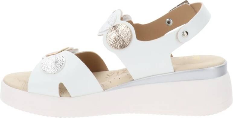Cinzia Soft Dames Sandalen van Kunstleer met Gesp Sluiting White Dames