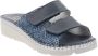 Cinzia Soft Flat Sandals Blauw Dames - Thumbnail 2